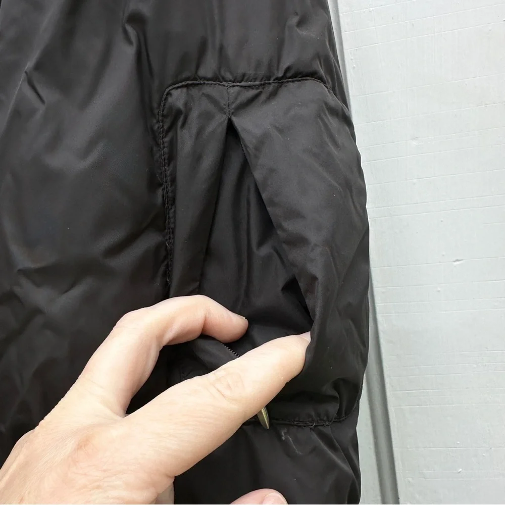 Lands' End goose down filled puffer winter coat‎ women's 1x 16W 18W brown black